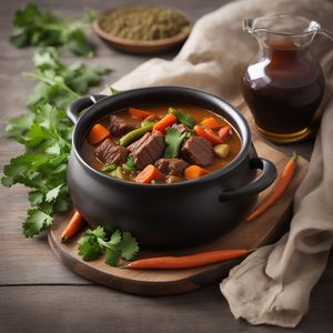Banjar-style Beef Stew with Spices and Vegetables