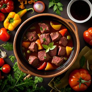 Beef Bourguignon Adapted to Brazilian Cuisine