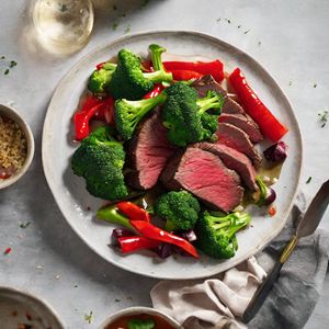 Beef & Broccoli with Chimichurri Sauce