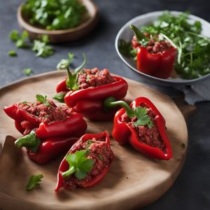 Benin-inspired Stuffed Piquillo Peppers with Tuna