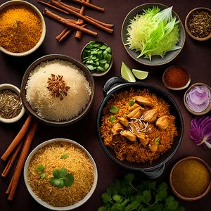 Korean-inspired Biryani