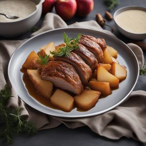 Boudin Blanc de Rethel with Caramelized Apples