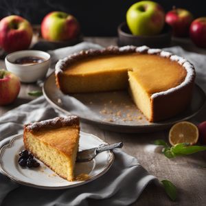 Bustrengo - Italian Apple and Polenta Cake