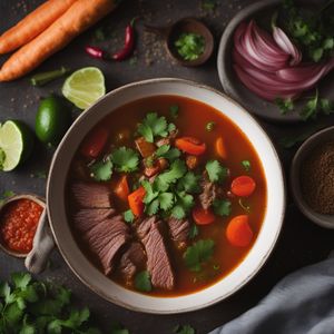 Caldo de Cardán - Mexican Beef Soup