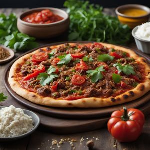 Central Asian-inspired Spiced Flatbread Pizza