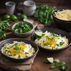 Changua with Poached Eggs and Cheese