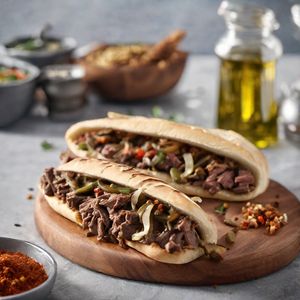 Moroccan-inspired Cheesesteak