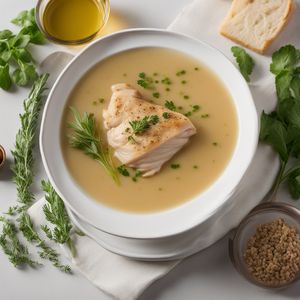 Chicken Budino in Broth