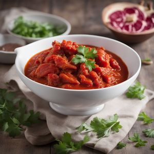 Chicken Sauce Piquante with Carmarthenshire Twist