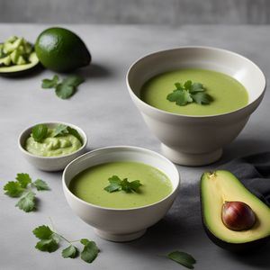 Chilled Avocado Soup with a Zesty Twist