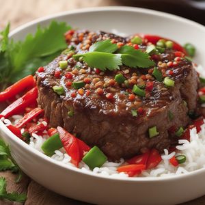 Coconut-infused Bruneian Pepper Steak