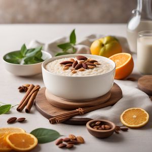 Creamy Rice Pudding with Mediterranean Flavors