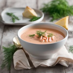 Creamy Salmon Soup with Dill and Potatoes