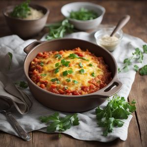 Crimean Tatar Style Egg and Potato Casserole