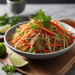 Crispy Asian Slaw with a Canadian Twist