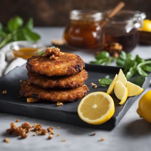 Crispy Eggplant Fritters with Honey Drizzle