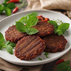 Cypriot-style Fried Beef and Vegetable Patties