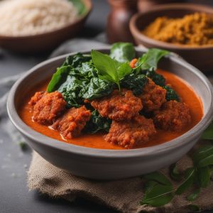 Eba with Egusi Soup