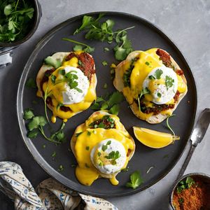 Moroccan-style Eggs Benedict
