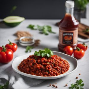 Ewa Agoyin with Spicy Tomato Sauce