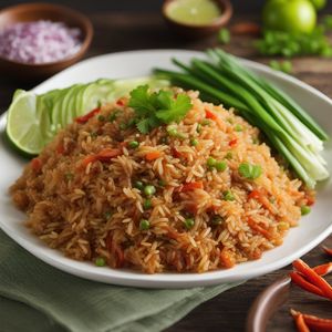 Filipino-American Style Goat Fried Rice