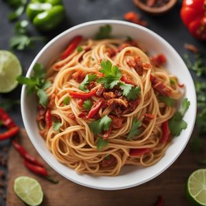 Floribbean Pasta with Smoky Bacon and Spicy Peppers