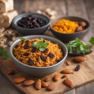 Floribbean Spiced Rice with Dried Fruits and Nuts