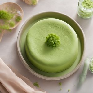 Fluffy Matcha Japanese Cheesecake