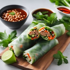 Fresh Spring Rolls with Marinated Beef