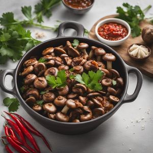 Garlic Mushrooms with a Mexican Twist