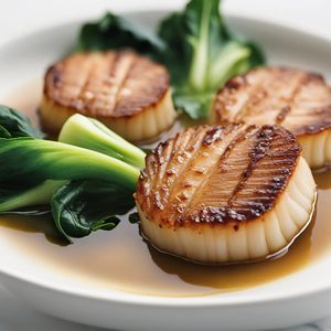 Gower-inspired Seared Scallops with Braised Bok Choy