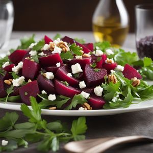 Greek Beet Salad with Feta and Walnuts
