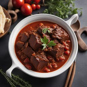 Greek-style Braised Beef in Tomato Sauce