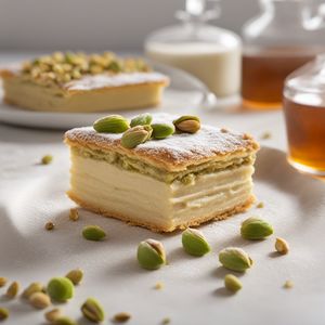 Greek-style Honey and Pistachio Cremeschnitte