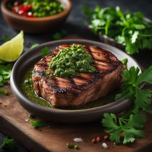 Grilled Fraldinha with Chimichurri Sauce