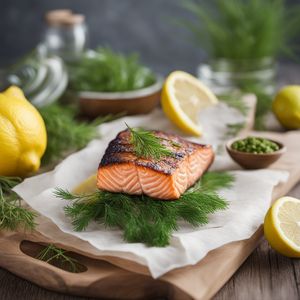 Grilled Salmon with Dill and Lemon