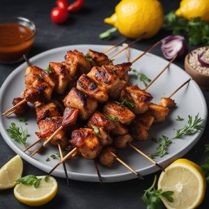 Grilled Turkish Chicken Skewers