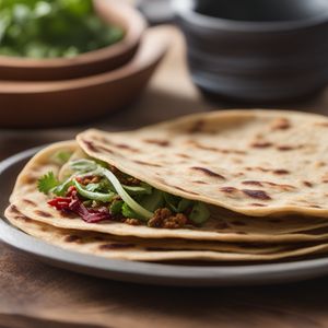 Guatemalan-style Cebolla Roti (Onion Flatbread)