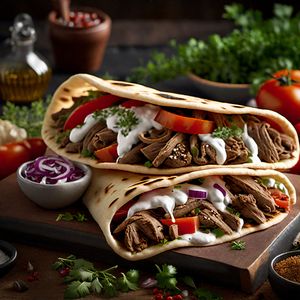 Arab-style Gyros