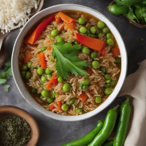 Haitian-inspired Vegetable Rice (Diri ak Legim)