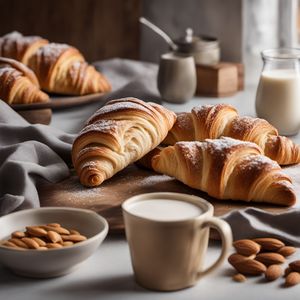 Homemade Almond Croissants