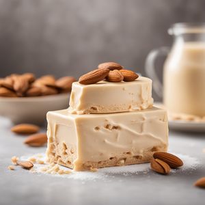 Homemade Almond Torrone Gelato