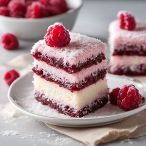 Homemade Raspberry Lamington Delights