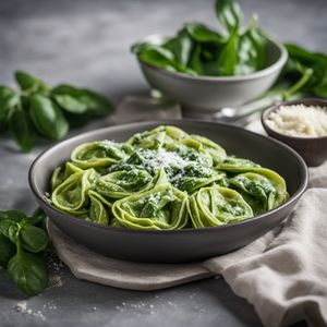 Homemade Spinach and Ricotta Tortelli