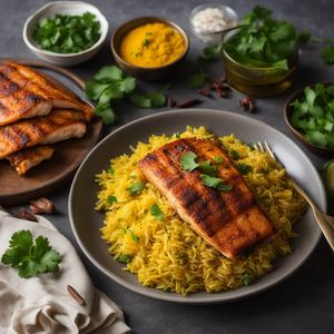 Indian Spiced Fish and Rice