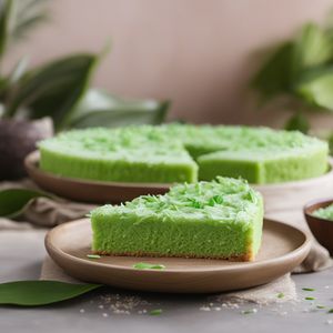 Indonesian Coconut Pandan Cake