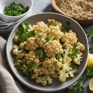 Italian Roasted Cauliflower with Garlic and Lemon