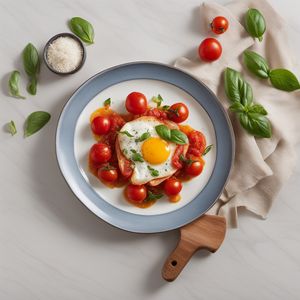 Italian-style Fried Eggs with Tomato