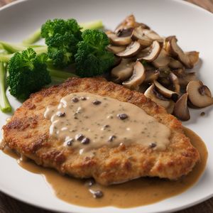Jägerschnitzel with Mushroom Gravy