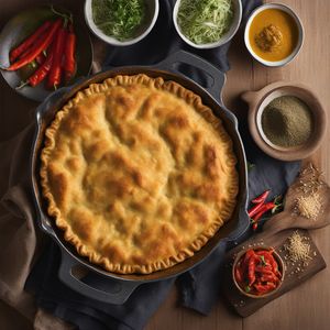 Jamaican Coconut Curry Chicken Pie